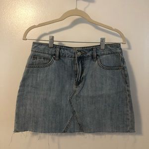 PacSun Distressed Denim Skirt